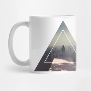 Just Breathe Geometric Modern Art Mug